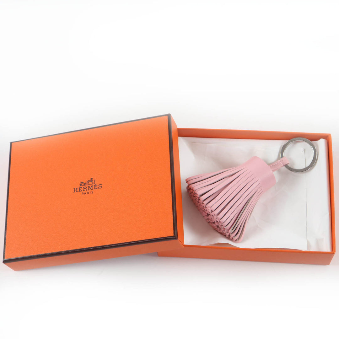 Excellent HERMES Bag charm Carmen Key ring pink Anyo Miro Women