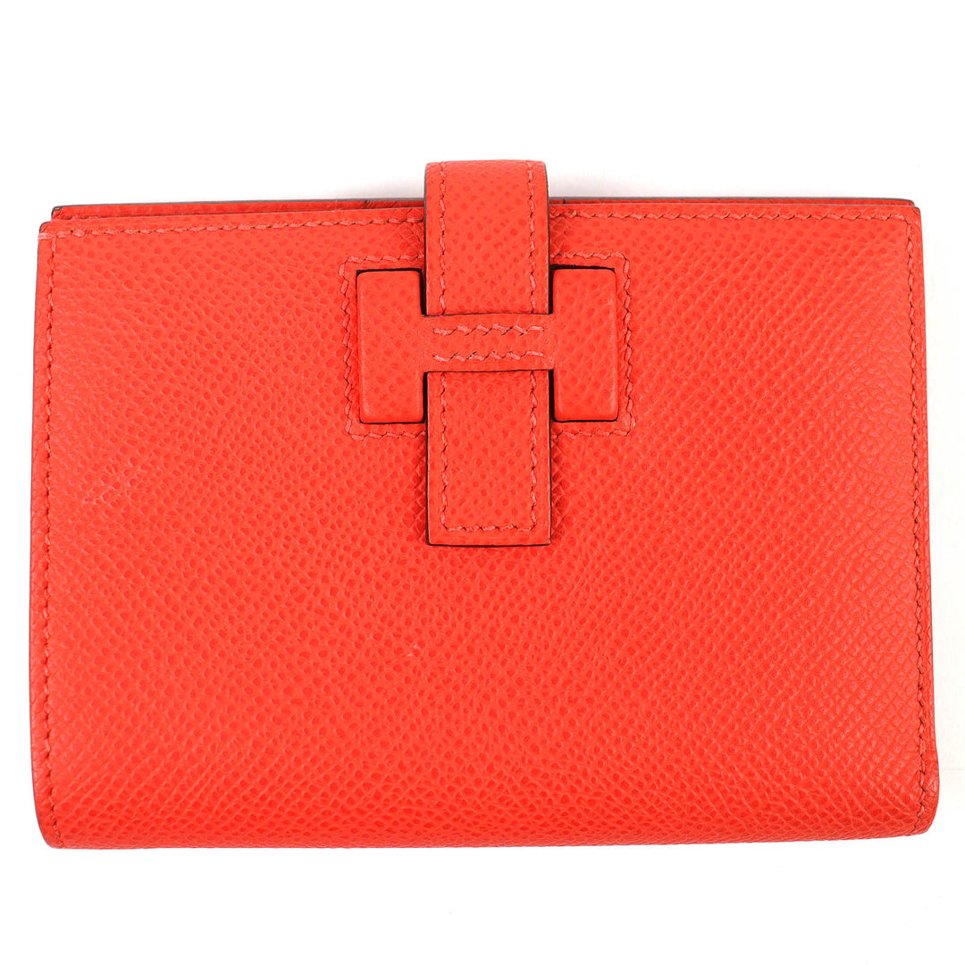 Great HERMES Bifold Wallet New H Passant Compactwallet Epsom Leather H085779CKG0