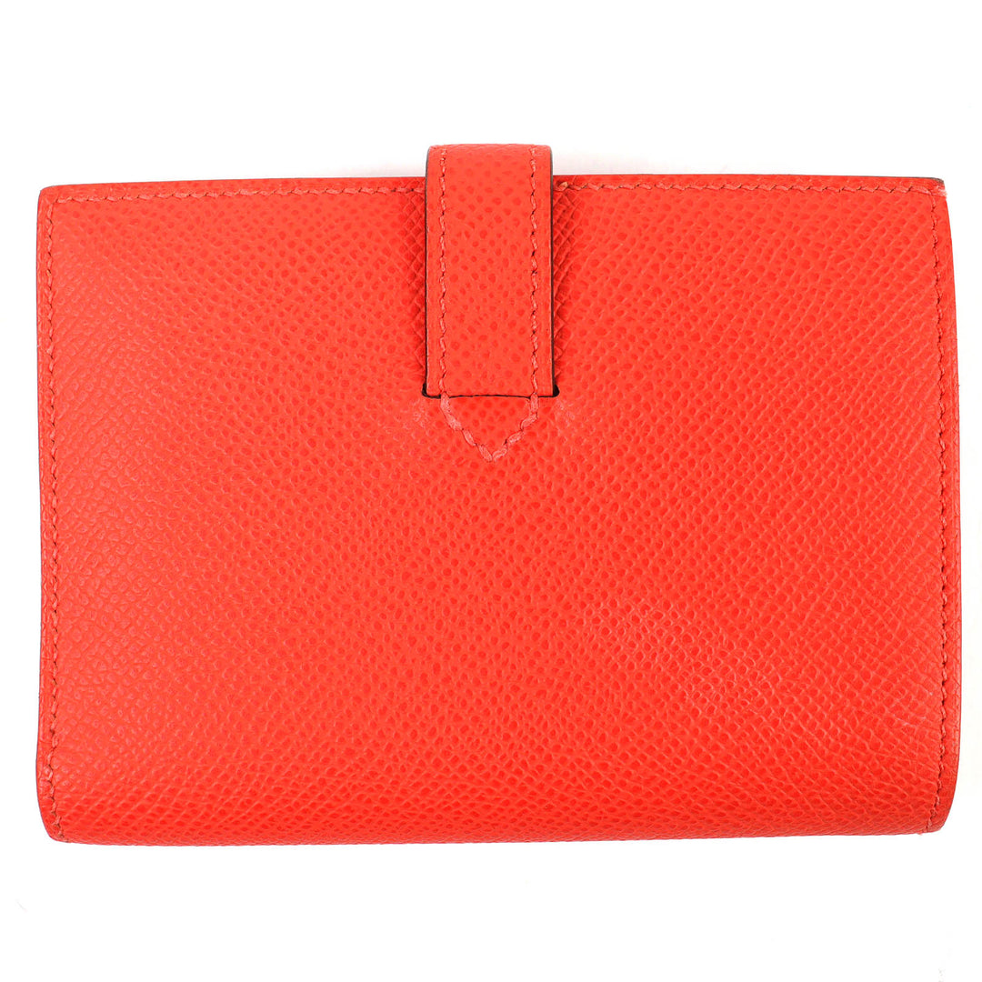 Great HERMES Bifold Wallet New H Passant Compactwallet Epsom Leather H085779CKG0