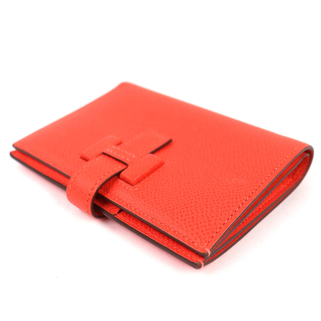 Great HERMES Bifold Wallet New H Passant Compactwallet Epsom Leather H085779CKG0