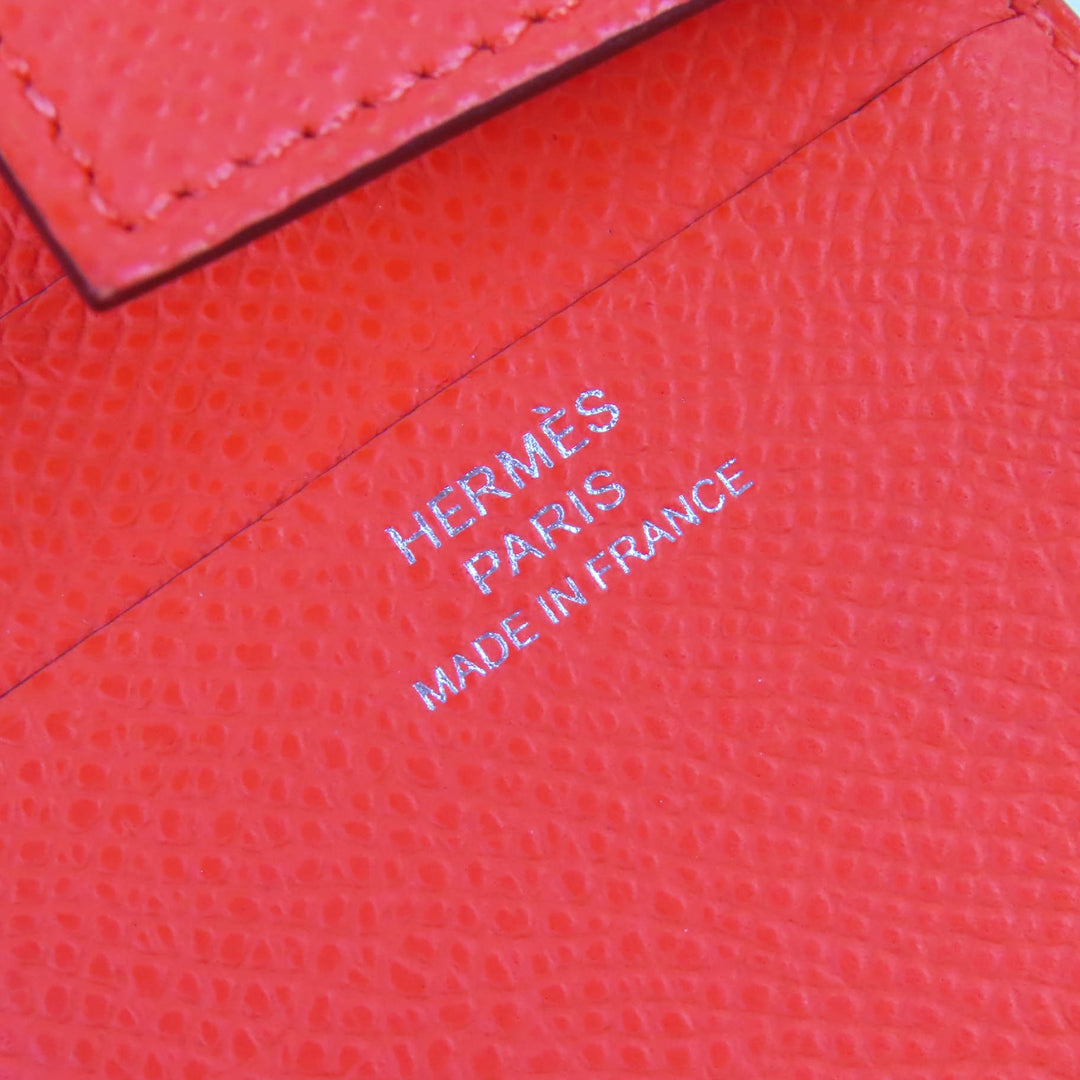 Great HERMES Bifold Wallet New H Passant Compactwallet Epsom Leather H085779CKG0