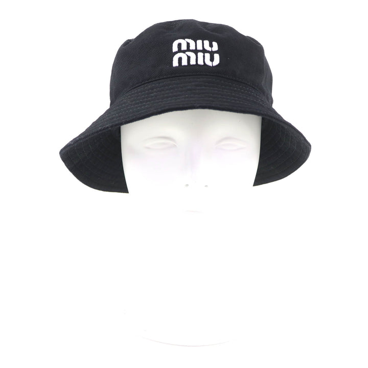 Excellent MIUMIU hat black cotton Women M 5HC196