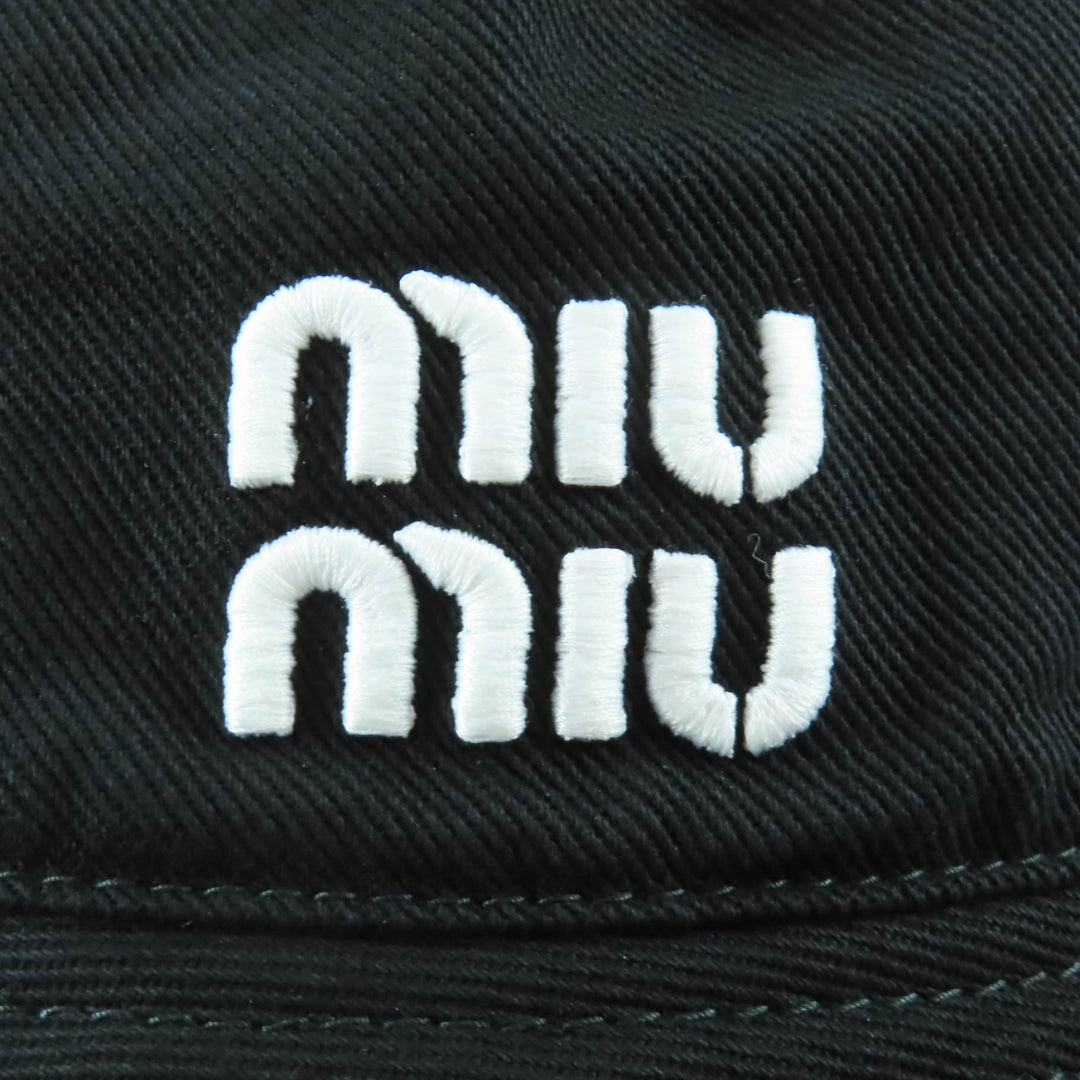 Excellent MIUMIU hat black cotton Women M 5HC196