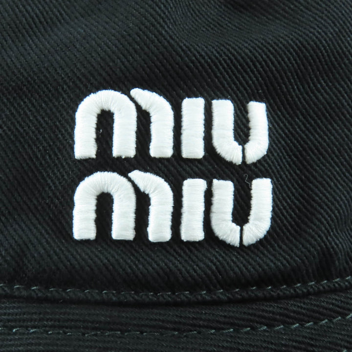 Excellent MIUMIU hat black cotton Women M 5HC196