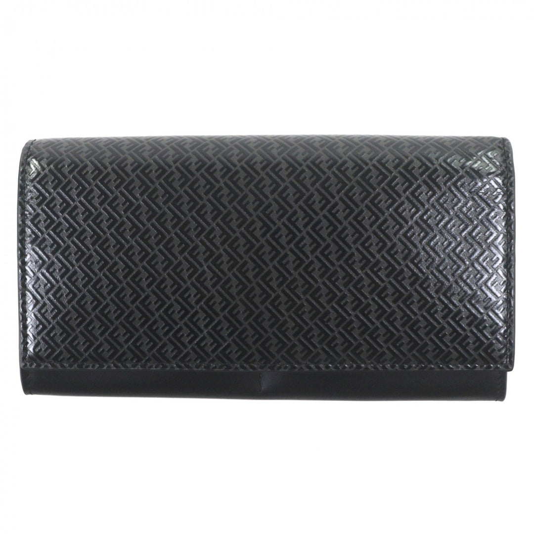 Excellent FENDI Purse black leather mens 7M0264