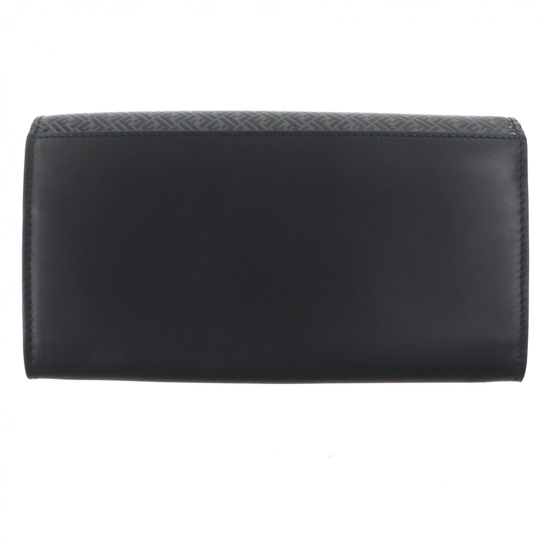 Excellent FENDI Purse black leather mens 7M0264