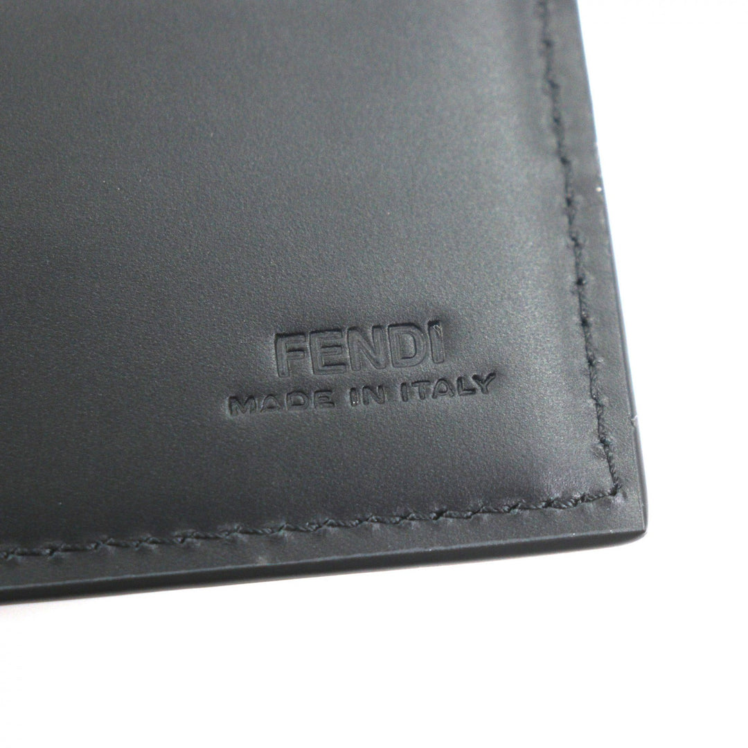 Excellent FENDI Purse black leather mens 7M0264