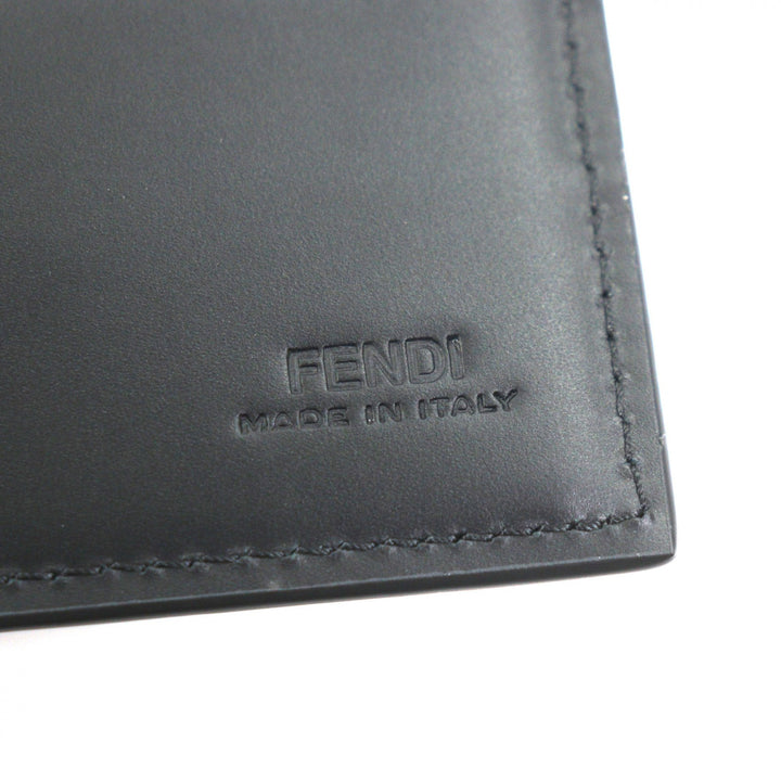 Excellent FENDI Purse black leather mens 7M0264