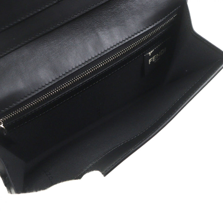 Excellent FENDI Purse black leather mens 7M0264