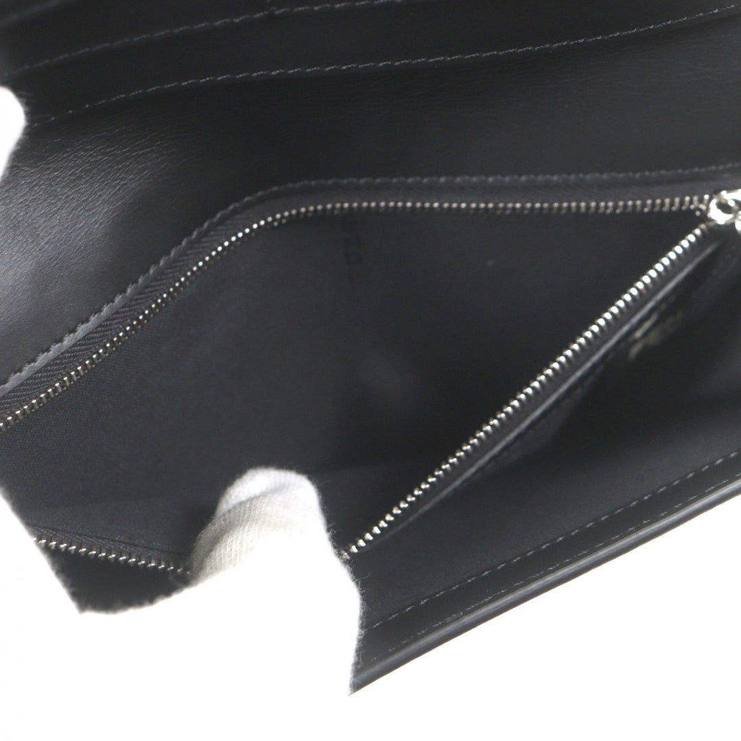 Excellent FENDI Purse black leather mens 7M0264