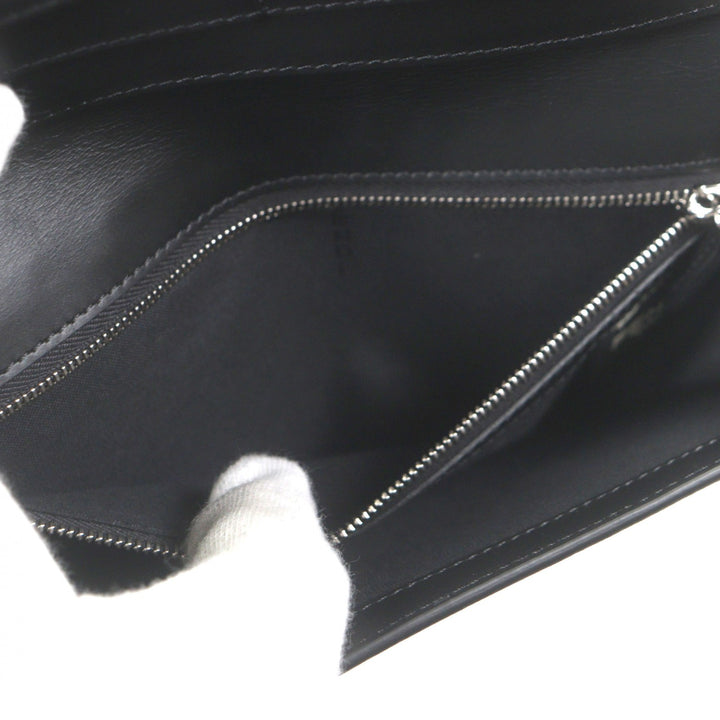Excellent FENDI Purse black leather mens 7M0264