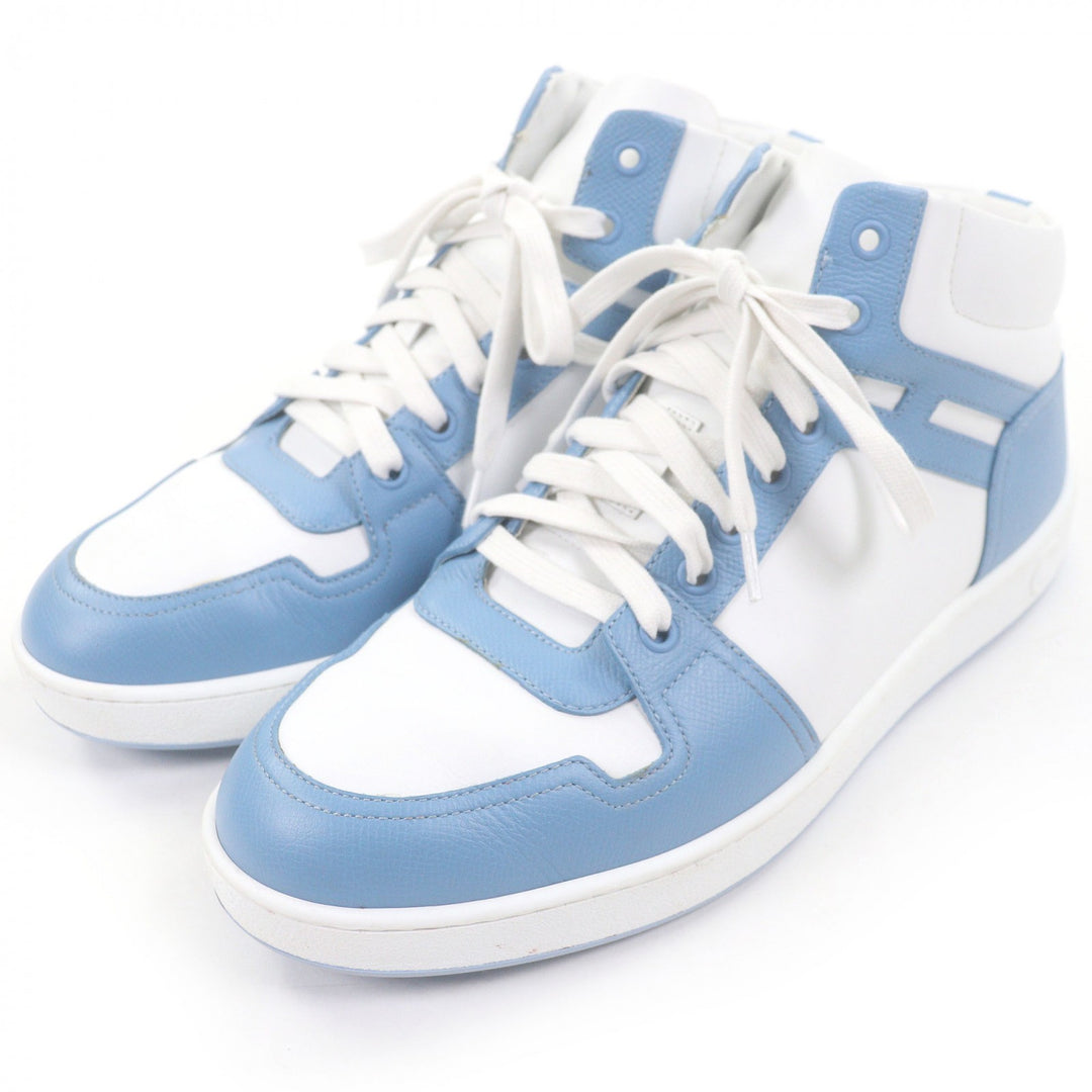 Great HERMES High cut sneakers inject Serie motif H logo Light blue