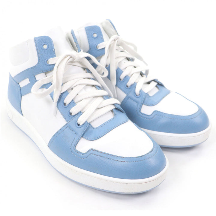 Great HERMES High cut sneakers inject Serie motif H logo Light blue