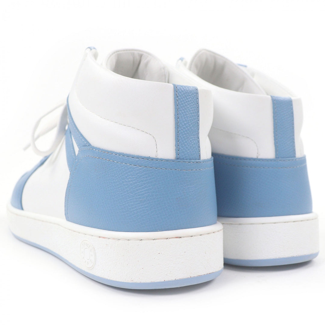 Great HERMES High cut sneakers inject Serie motif H logo Light blue