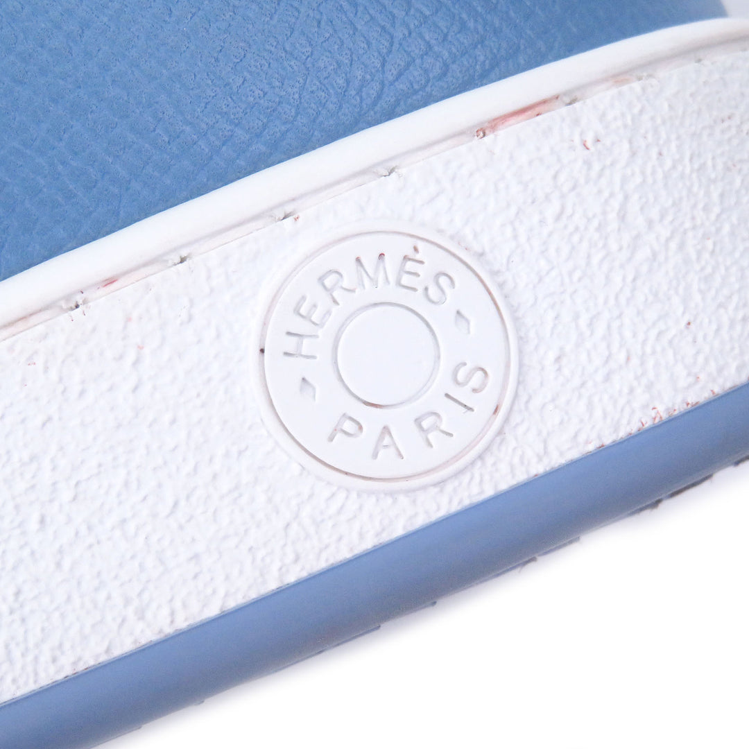 Great HERMES High cut sneakers inject Serie motif H logo Light blue