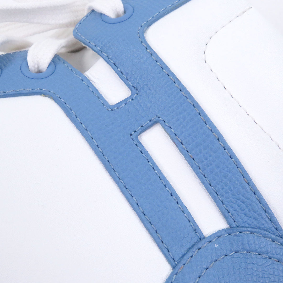 Great HERMES High cut sneakers inject Serie motif H logo Light blue