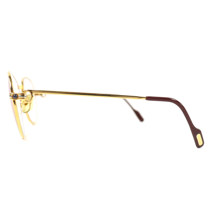 Great Cartier Glasses Trinity 2P Blue Gemstone gold mens