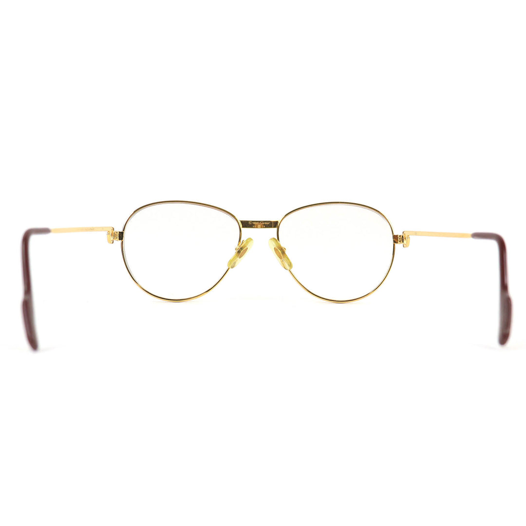 Great Cartier Glasses Trinity 2P Blue Gemstone gold mens