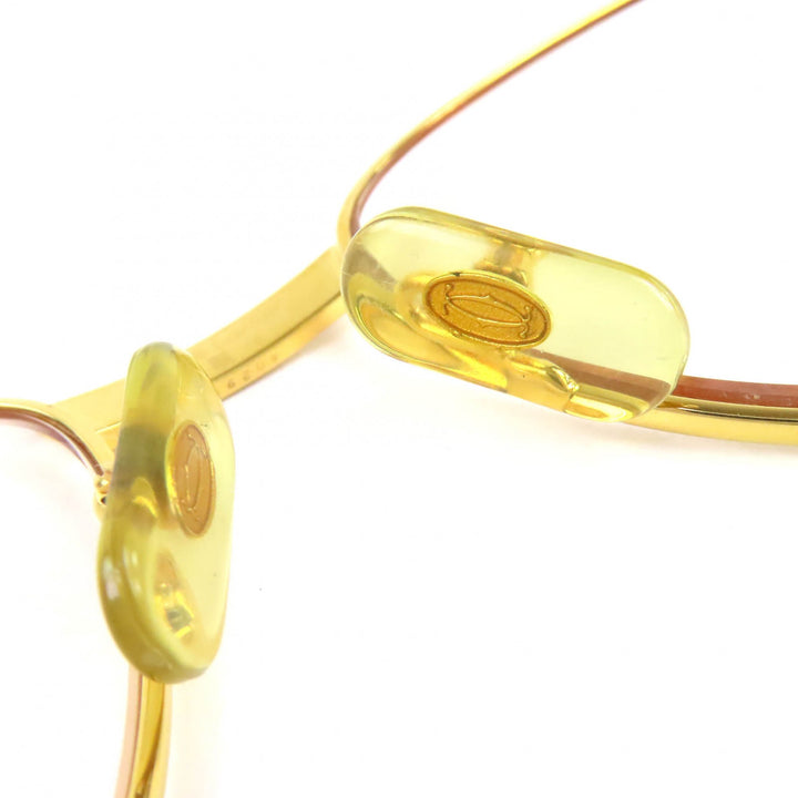 Great Cartier Glasses Trinity 2P Blue Gemstone gold mens