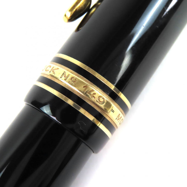 Very Good MONTBLANC fountain pen Meisterstück 149 white star black 18K mens