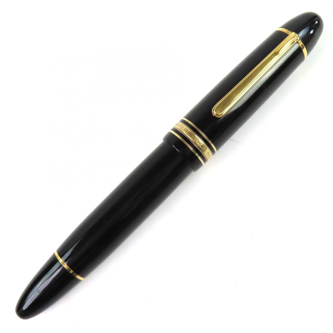 Very Good MONTBLANC fountain pen Meisterstück 149 white star black 18K mens