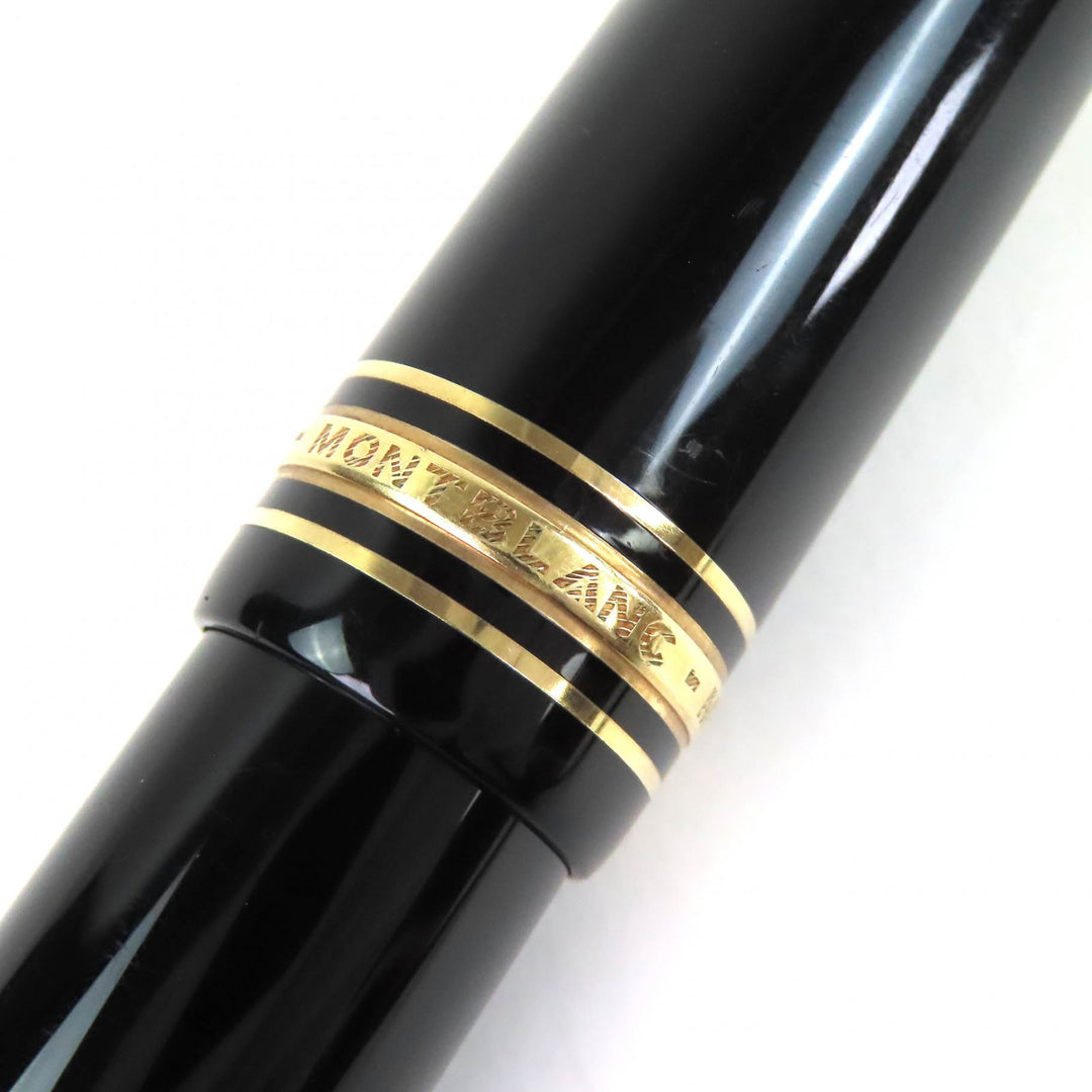 Very Good MONTBLANC fountain pen Meisterstück 149 white star black 18K mens