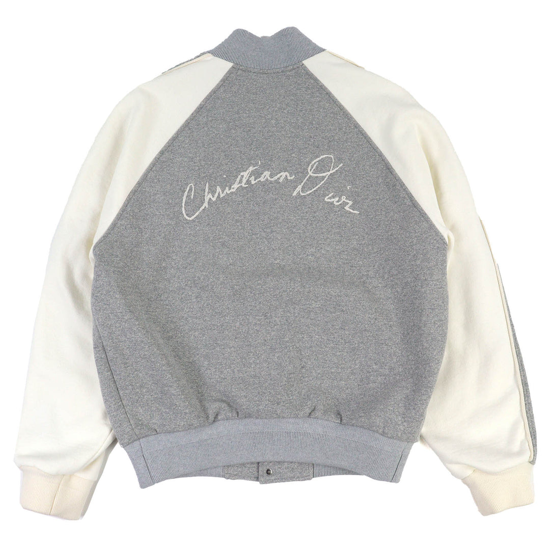 Discounted Pristine DIOR Lily of the Valley Varsity Embroidered Stadium Jacket 493J434A0878