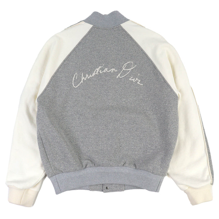 Discounted Pristine DIOR Lily of the Valley Varsity Embroidered Stadium Jacket 493J434A0878
