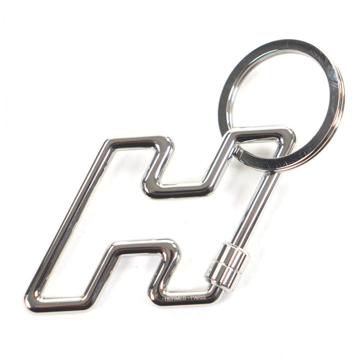 Pristine HERMES key ring H to speed key ring Silver mens