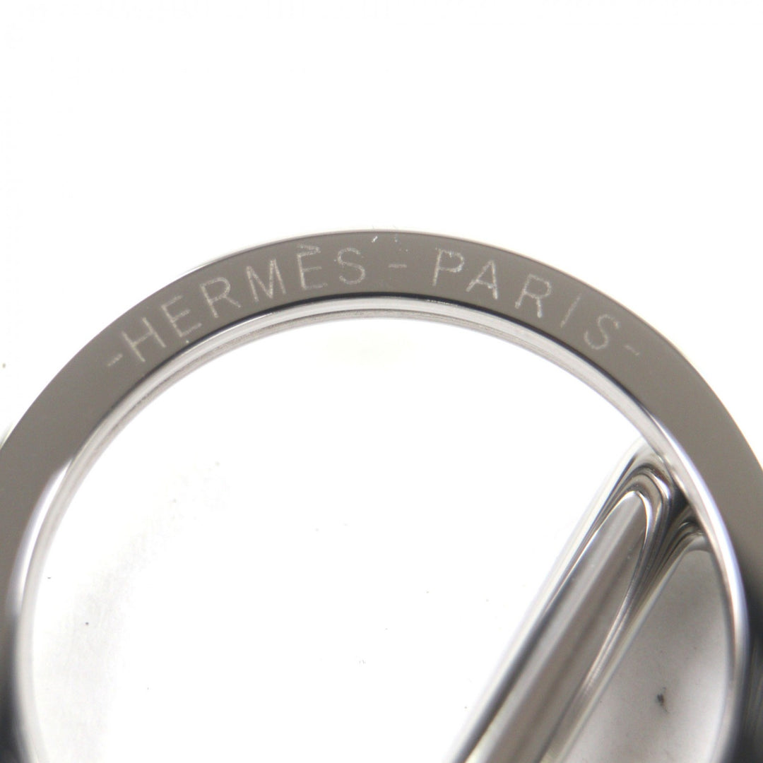 Pristine HERMES key ring H to speed key ring Silver mens