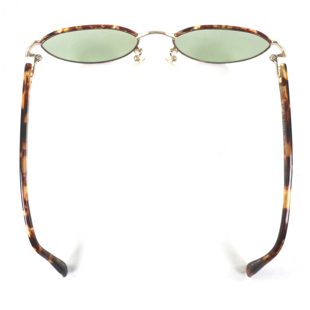 Excellent 金子眼鏡 sunglasses Clear brown Titanium mens KOS-32
