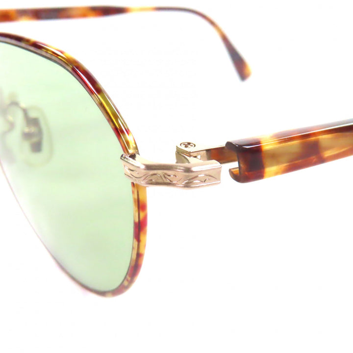 Excellent 金子眼鏡 sunglasses Clear brown Titanium mens KOS-32