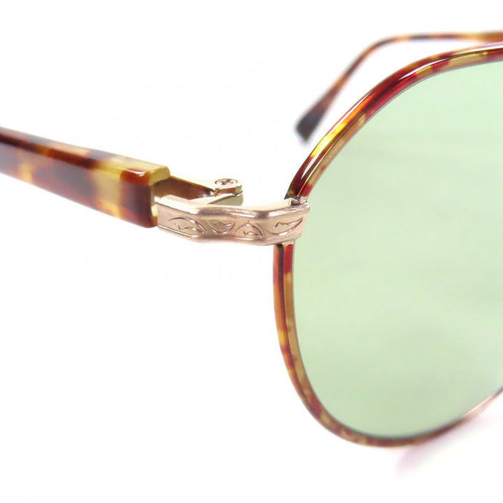 Excellent 金子眼鏡 sunglasses Clear brown Titanium mens KOS-32
