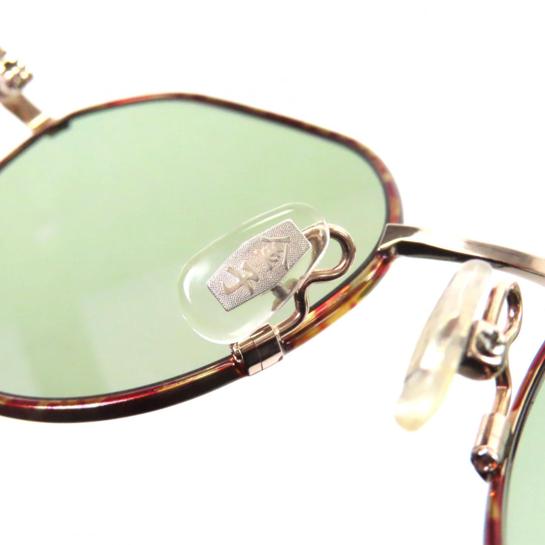 Excellent 金子眼鏡 sunglasses Clear brown Titanium mens KOS-32