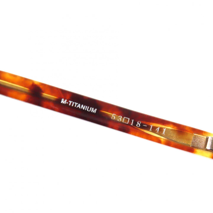 Excellent 金子眼鏡 sunglasses Clear brown Titanium mens KOS-32