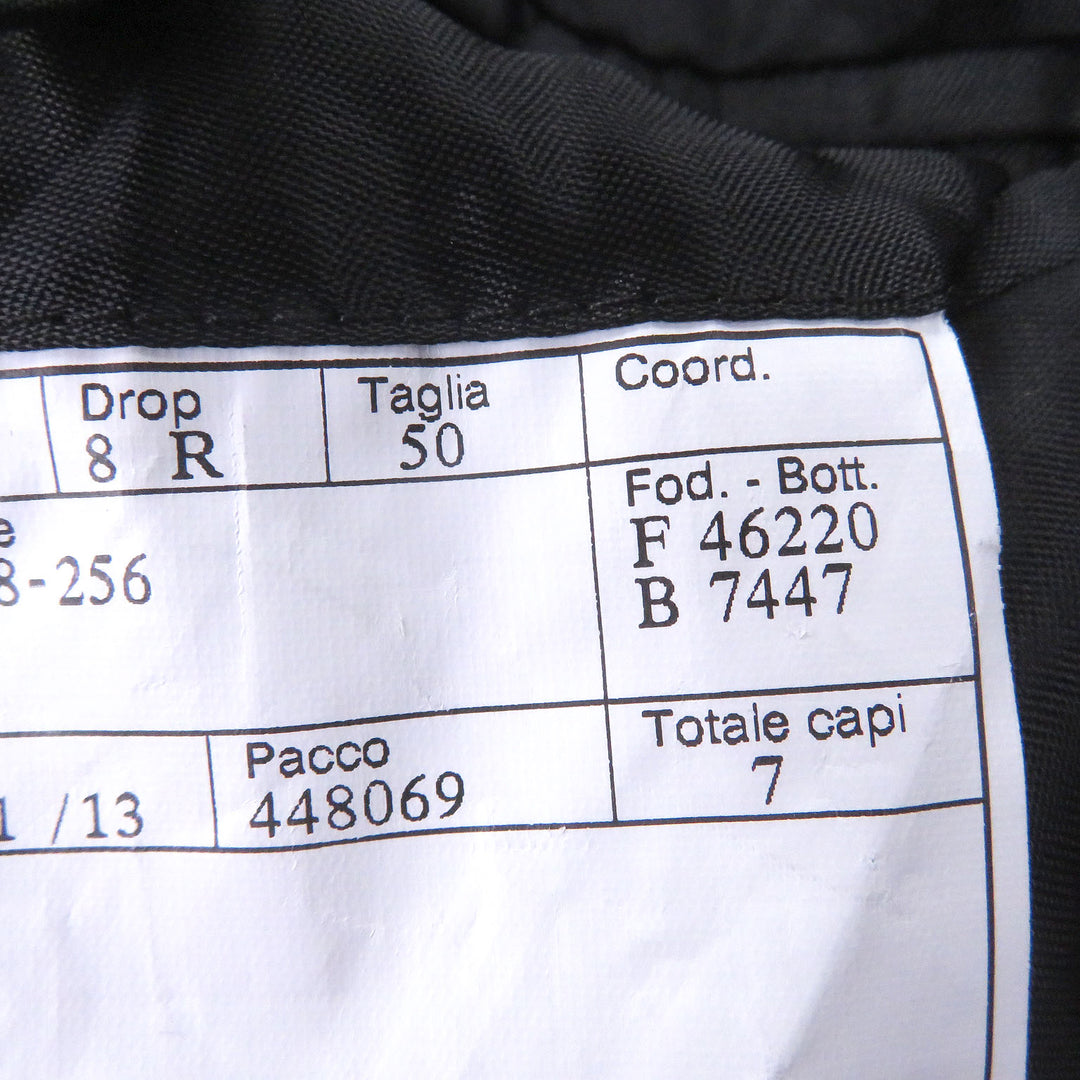Excellent HERMES Chester coat Lambskin piping black cashmere mens 50