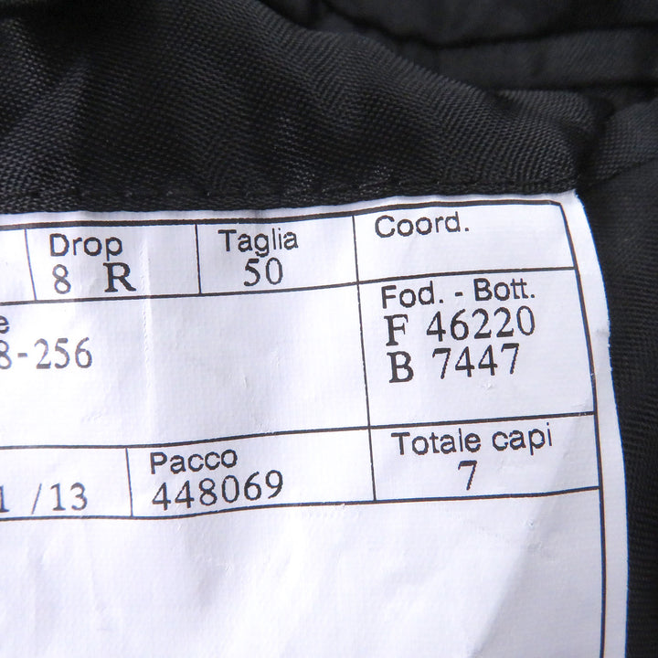 Excellent HERMES Chester coat Lambskin piping black cashmere mens 50