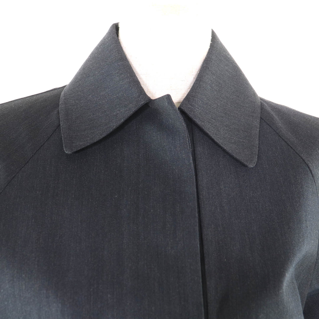 Excellent Salvatore Ferragamo coat Navy wool Women 38