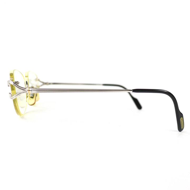 Great Cartier Glasses Trinity Two-Point Rimless Silver mens