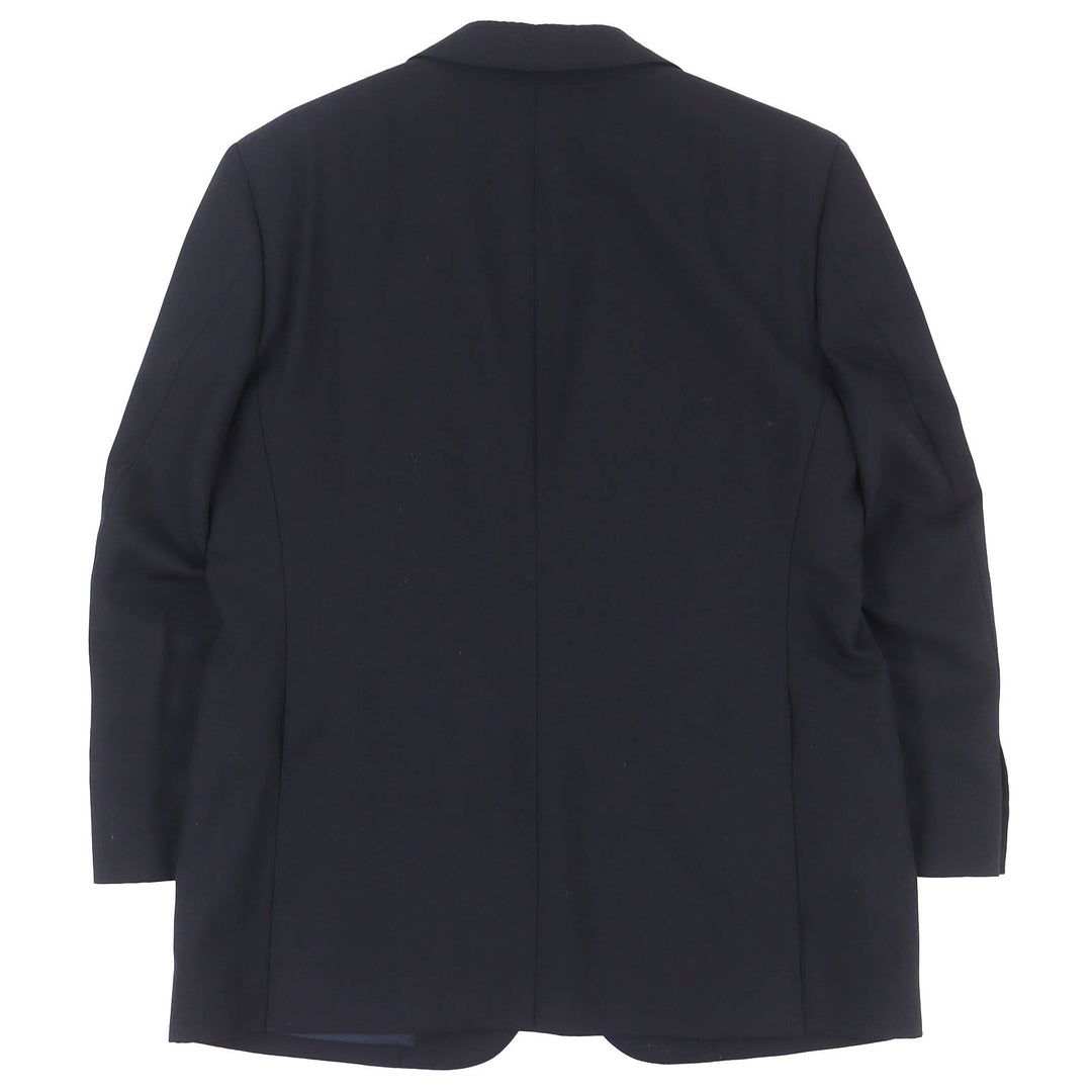 Excellent BURBERRY LONDON blazer Gold logo button single tailored jacket Navy