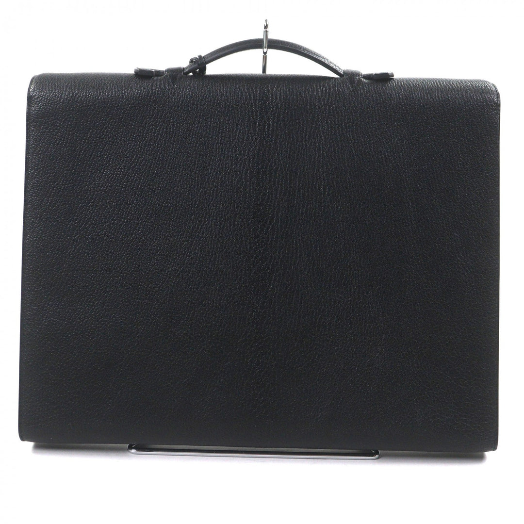 Pristine HERMES Briefcase Sac Adepeche Lite 1-37 black Shave mens