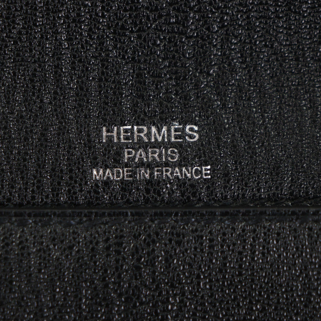 Pristine HERMES Briefcase Sac Adepeche Lite 1-37 black Shave mens