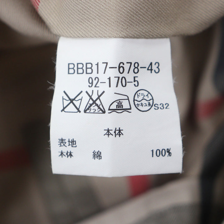 Very Good BURBERRY LONDON trench coat jewel beetles cotton mens
