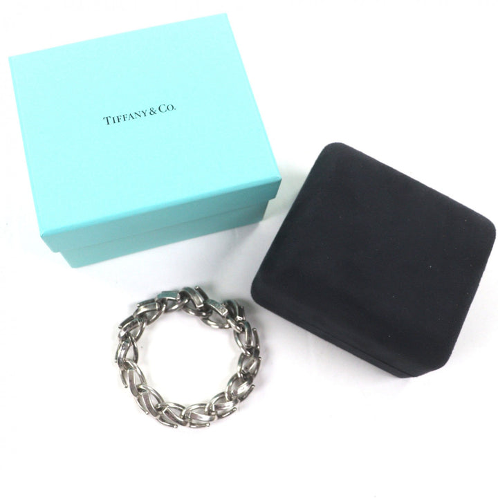 Excellent TIFFANY&Co. bracelet Forge Large Link Silver 925 mens