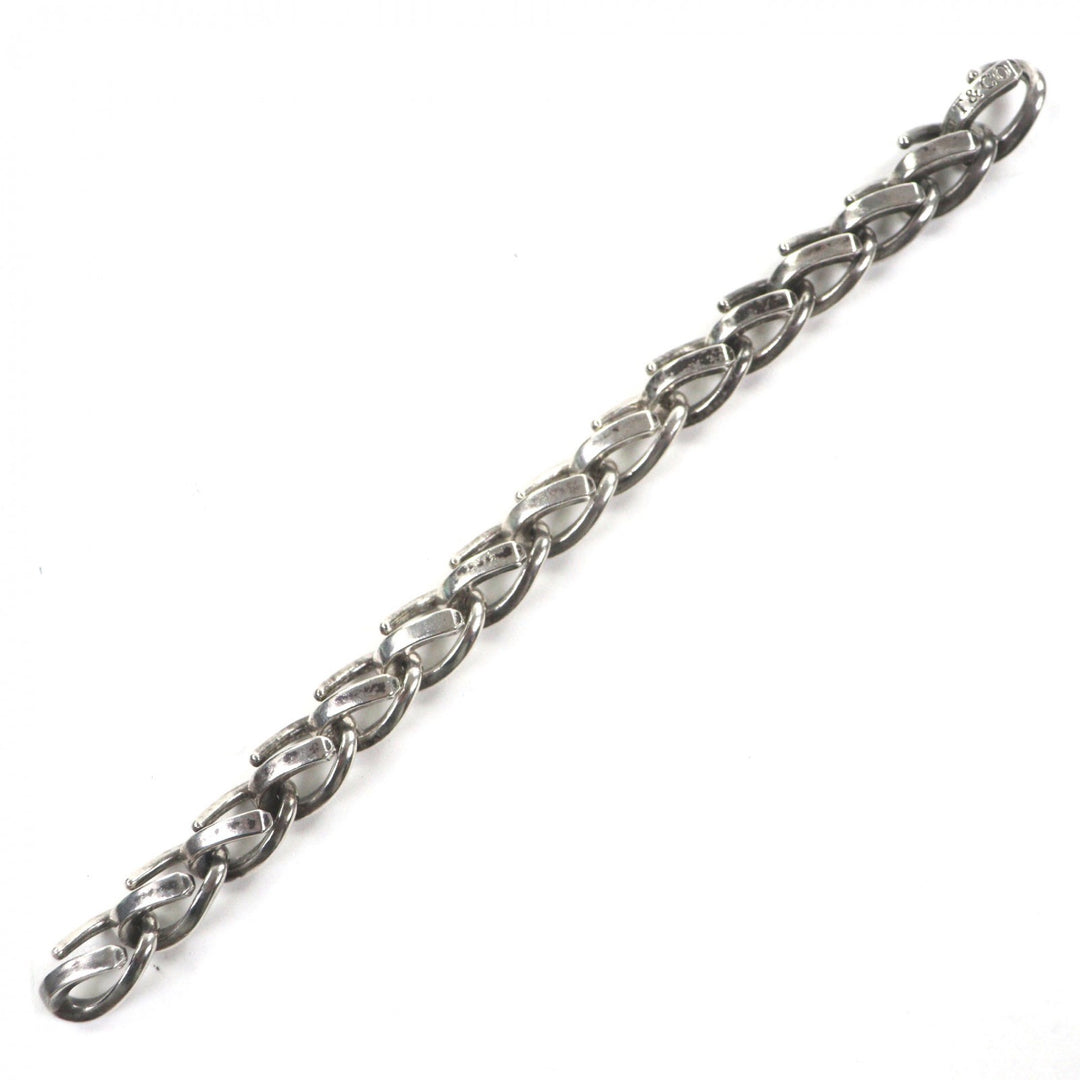 Excellent TIFFANY&Co. bracelet Forge Large Link Silver 925 mens