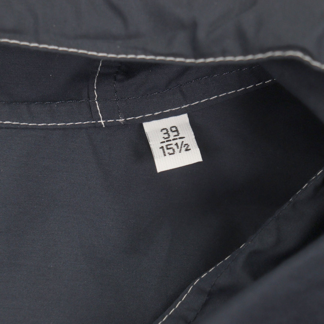 Pristine HERMES mountain hoodie double zip up Navy cotton mens 39 H5561 40H4