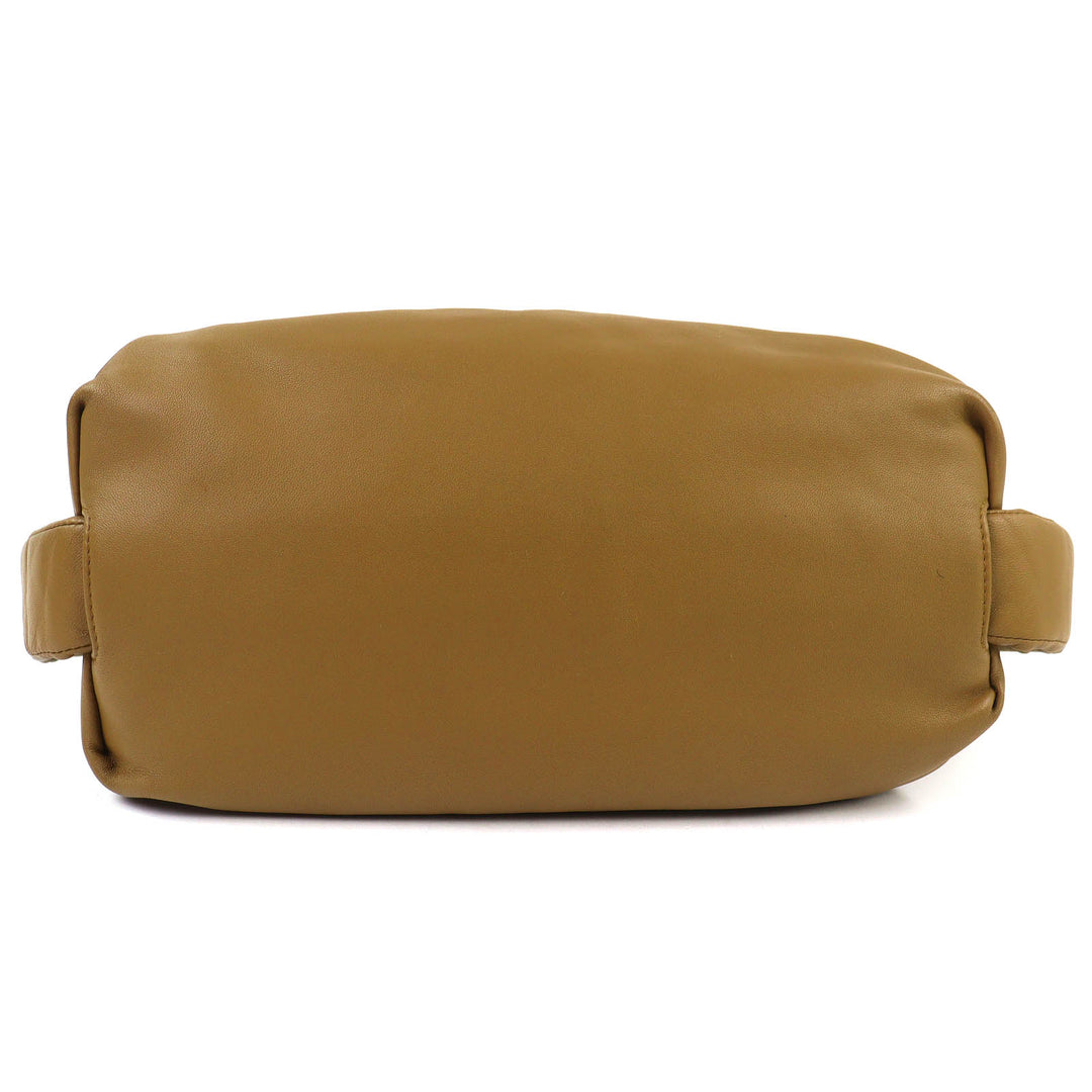 Great BOTTEGAVENETA Sling bag The body pouch Ruched Brown Lamb leather 620954