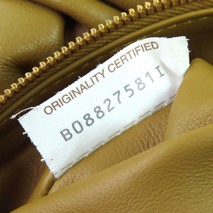 Great BOTTEGAVENETA Sling bag The body pouch Ruched Brown Lamb leather 620954