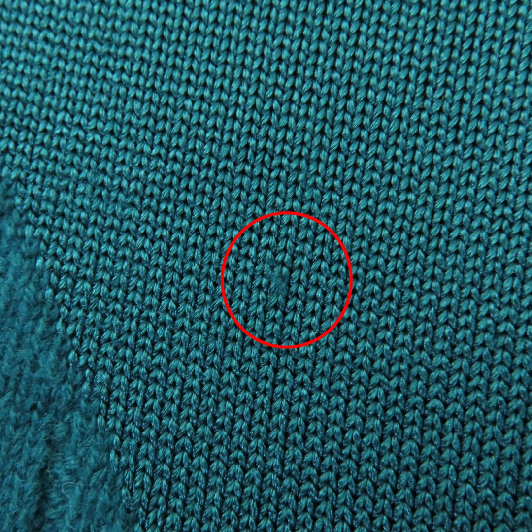 Excellent HERMES knit Cashmere long sleeve ribbed Green system Women 34 3H2641DX