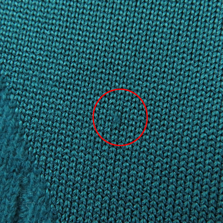 Excellent HERMES knit Cashmere long sleeve ribbed Green system Women 34 3H2641DX